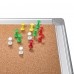 Combination Whiteboard Bulletin Cork Board, Dry Erase Board with Aluminum Frame
